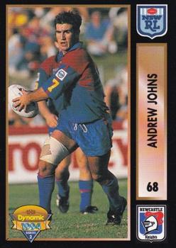 1994 Dynamic Rugby League Series 2 #68 Andrew Johns Front